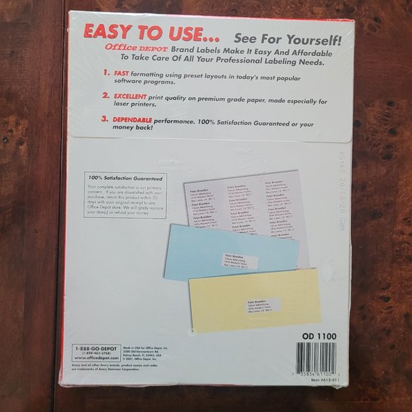 Office Depot Laser Address Labels (3000 Labels) - Picture 2 of 2